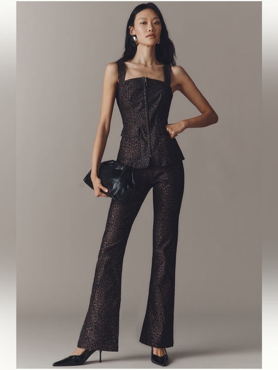 Pilcro Pants - NWT Pilcro High-Rise Animal-Print
Flare Jeans